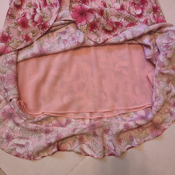 Ann Taylor LOFT Petites Pink Floral Dress – Size Petite L - Picture 4 of 5